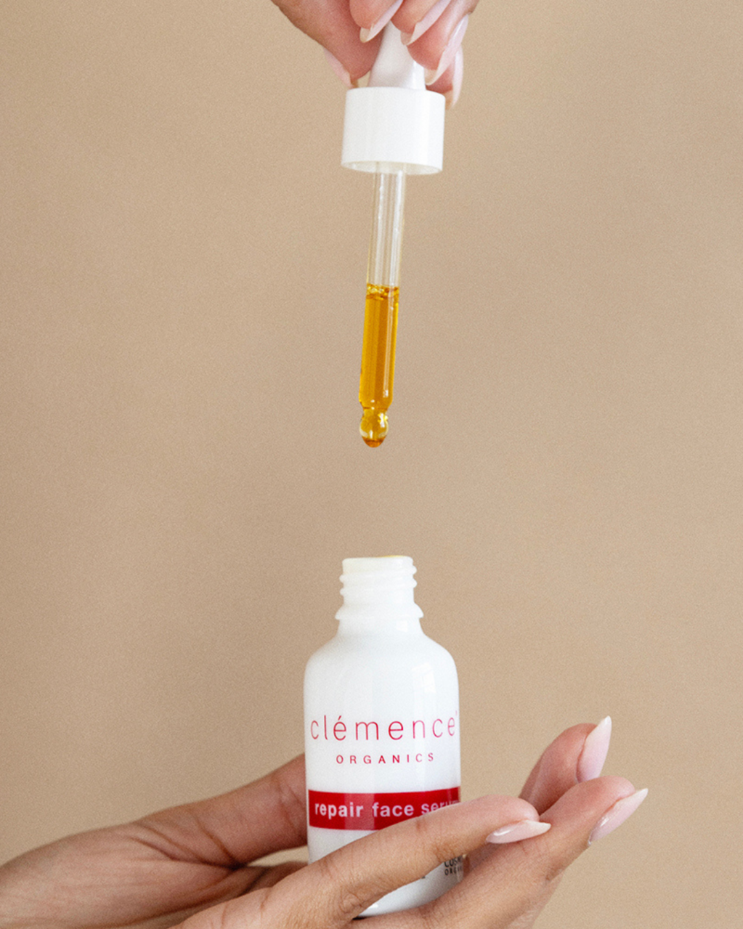 clemence organics sérum réparateur visage