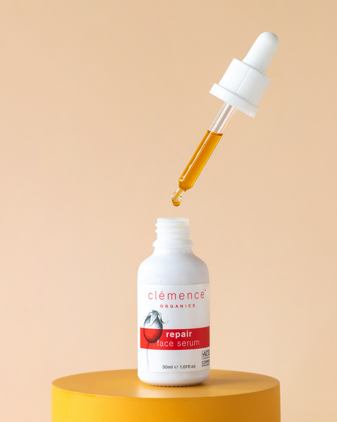clemence organics sérum réparateur visage