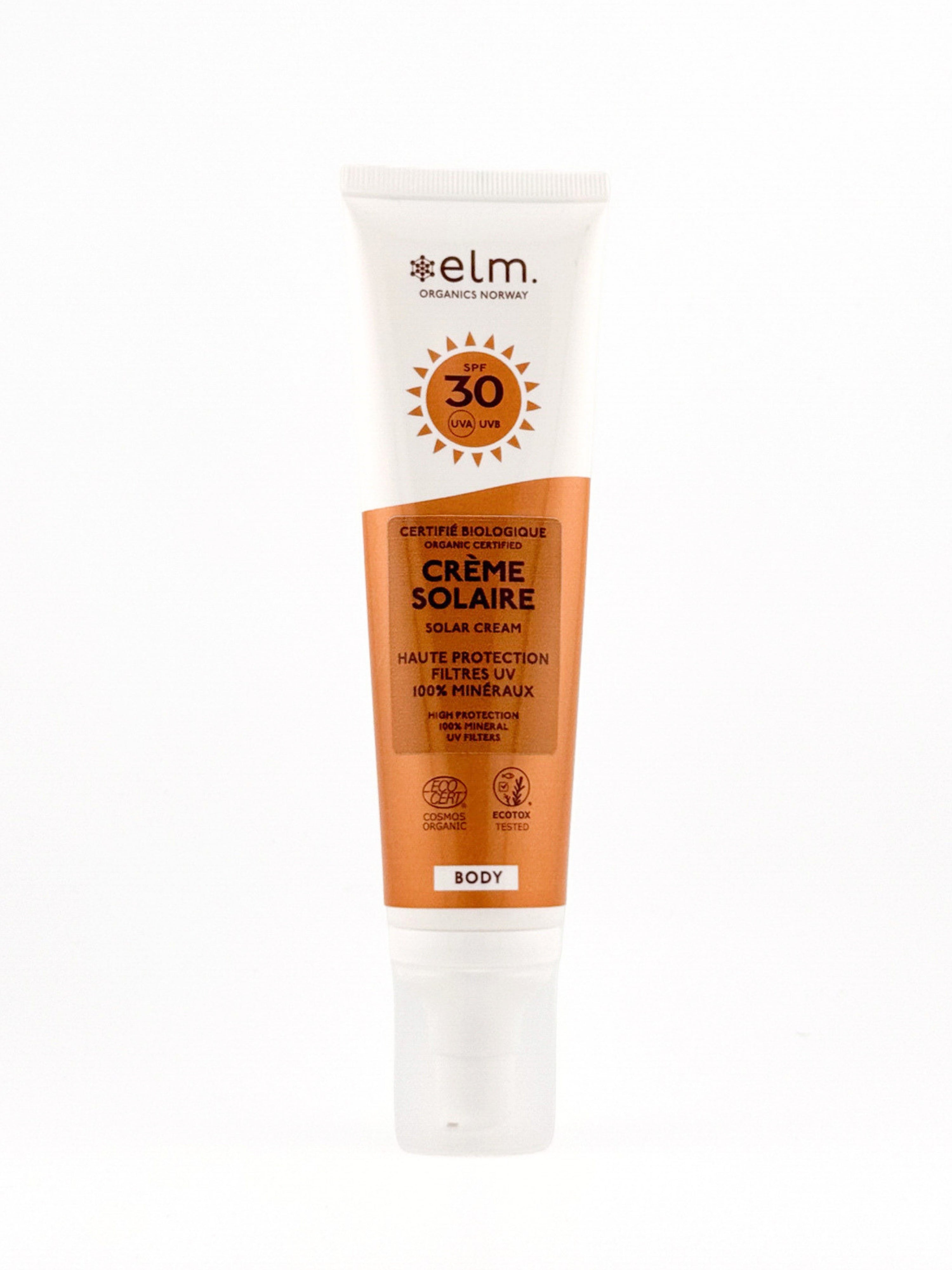 Crème solaire SPF 30 - Elm Organics