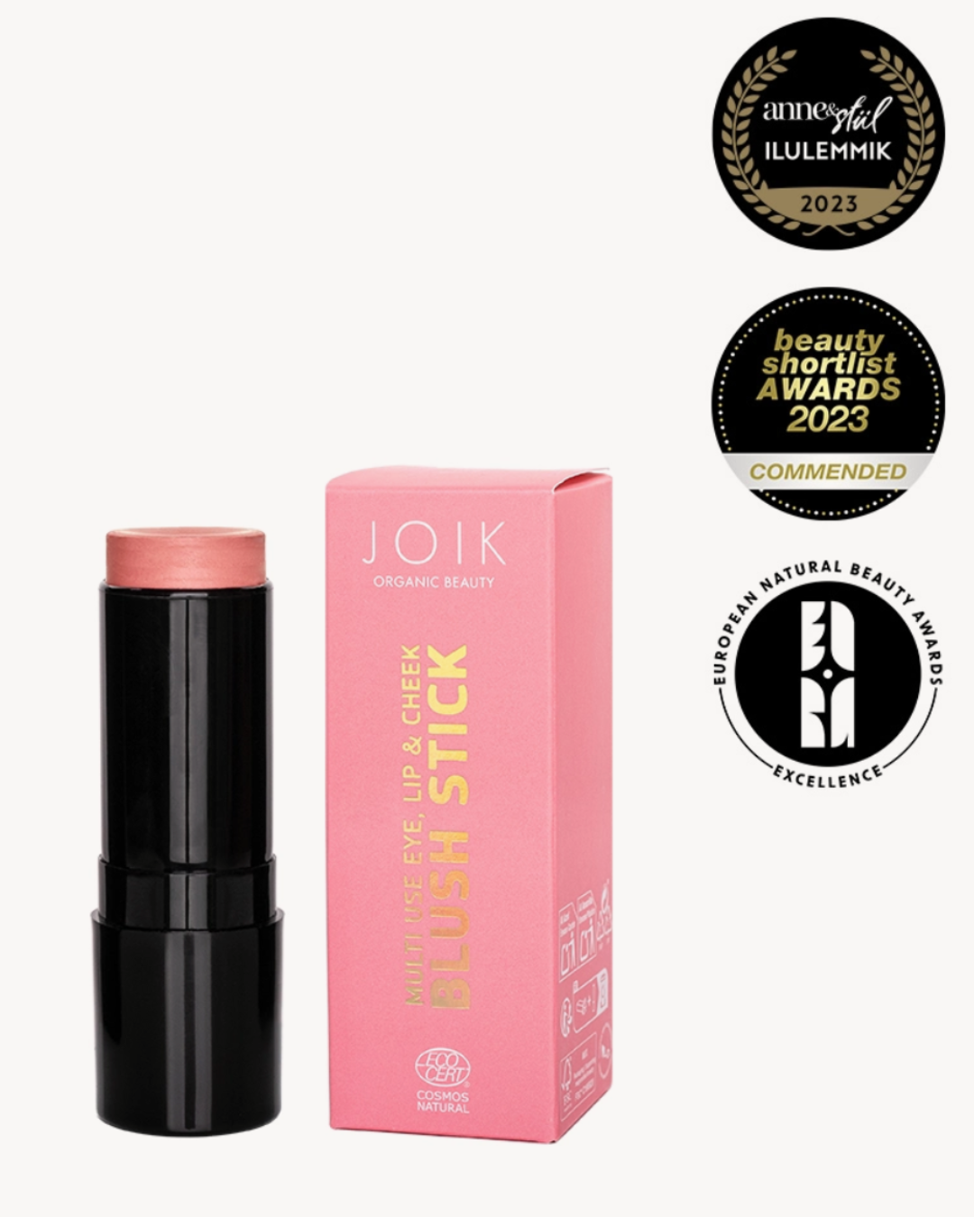 joik stick maquillage packaging sunset peach